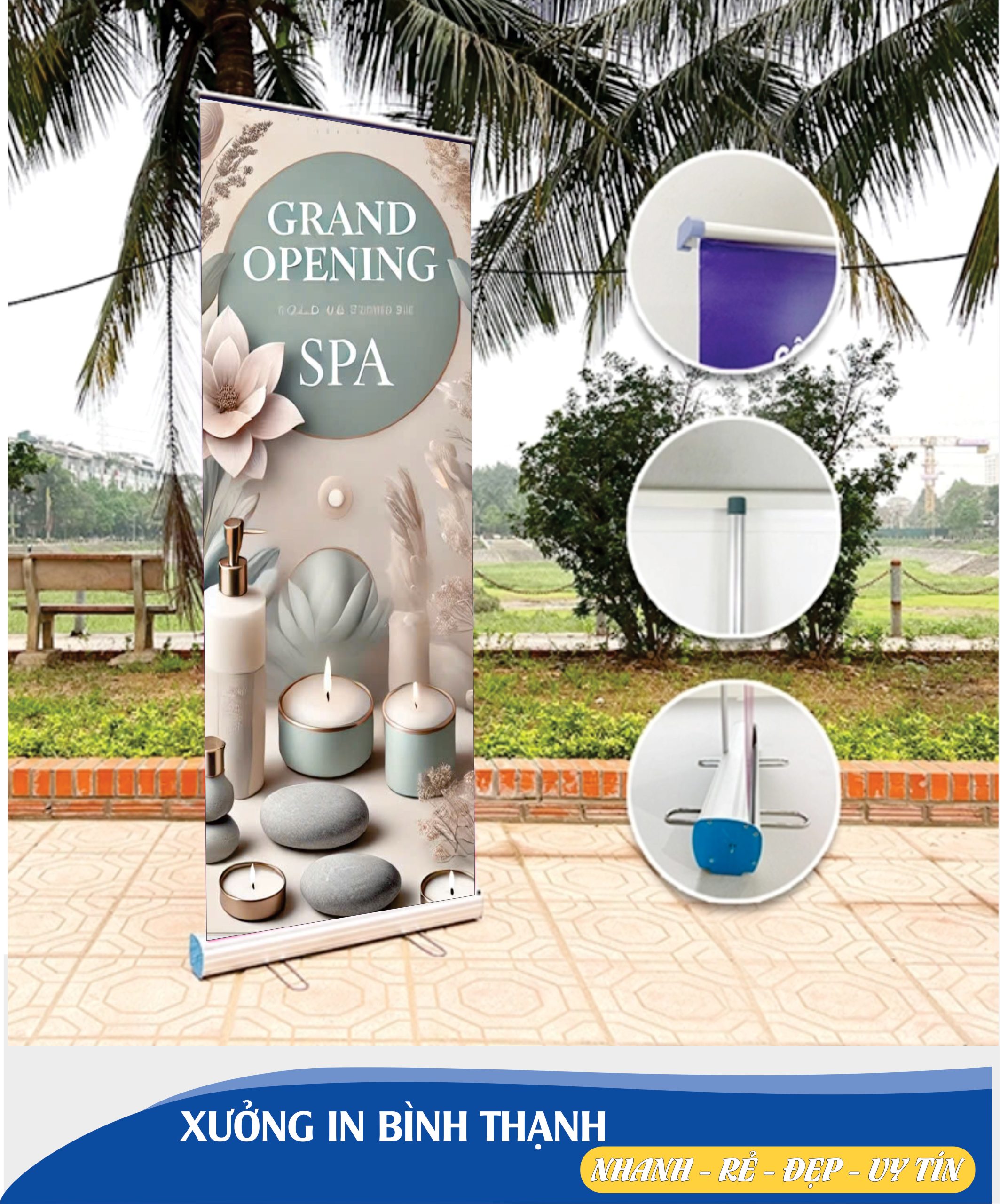 standee cuốn nhôm