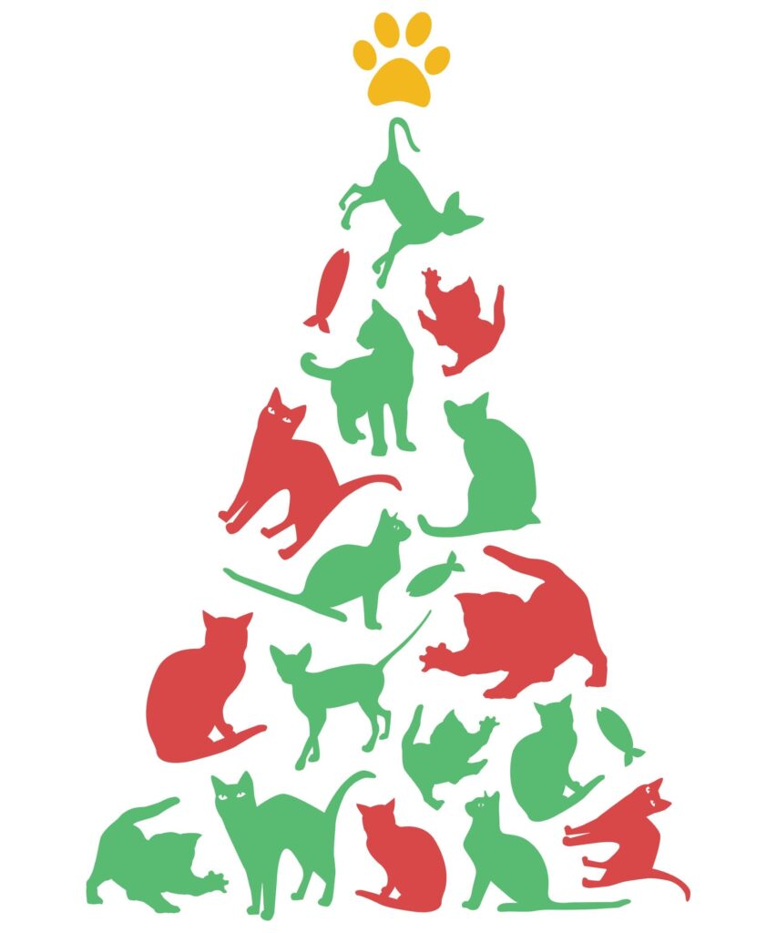 những chú mèo noel