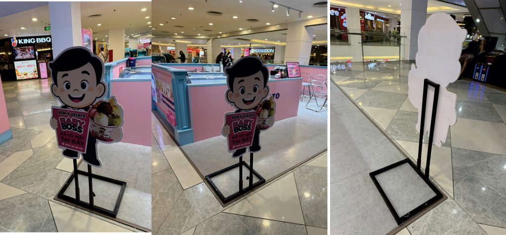 kích thước standee mô hình